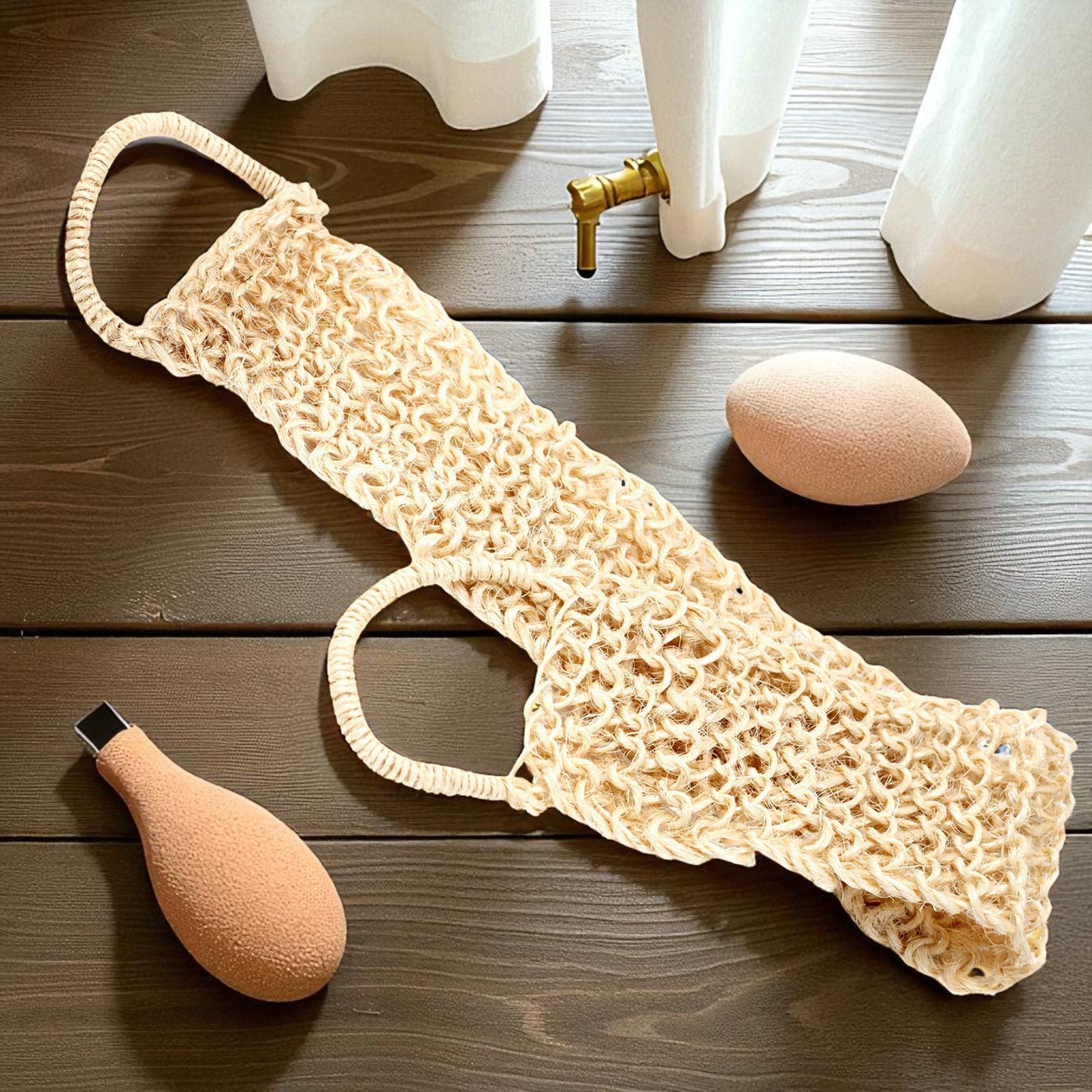 Sisalschwamm & Rückenpeeling – Natürliches Peeling & Massage